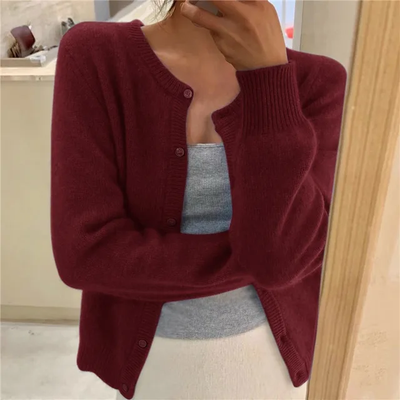Agnès – Gilet Tricoté Uni Pour Femmes, Parfait Pour Un Usage Quotidien