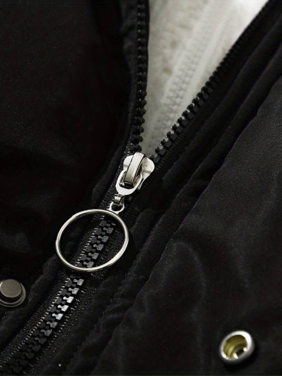 Yuma | Veste d'hiver unisexe doublée de polaire avec capuche