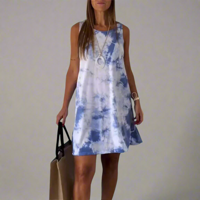 Welflinde | Robe mini tendance avec effet Tie-Dye