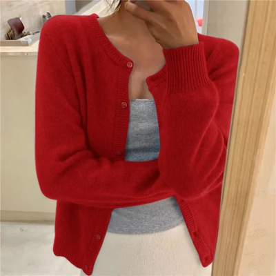 Agnès – Gilet Tricoté Uni Pour Femmes, Parfait Pour Un Usage Quotidien