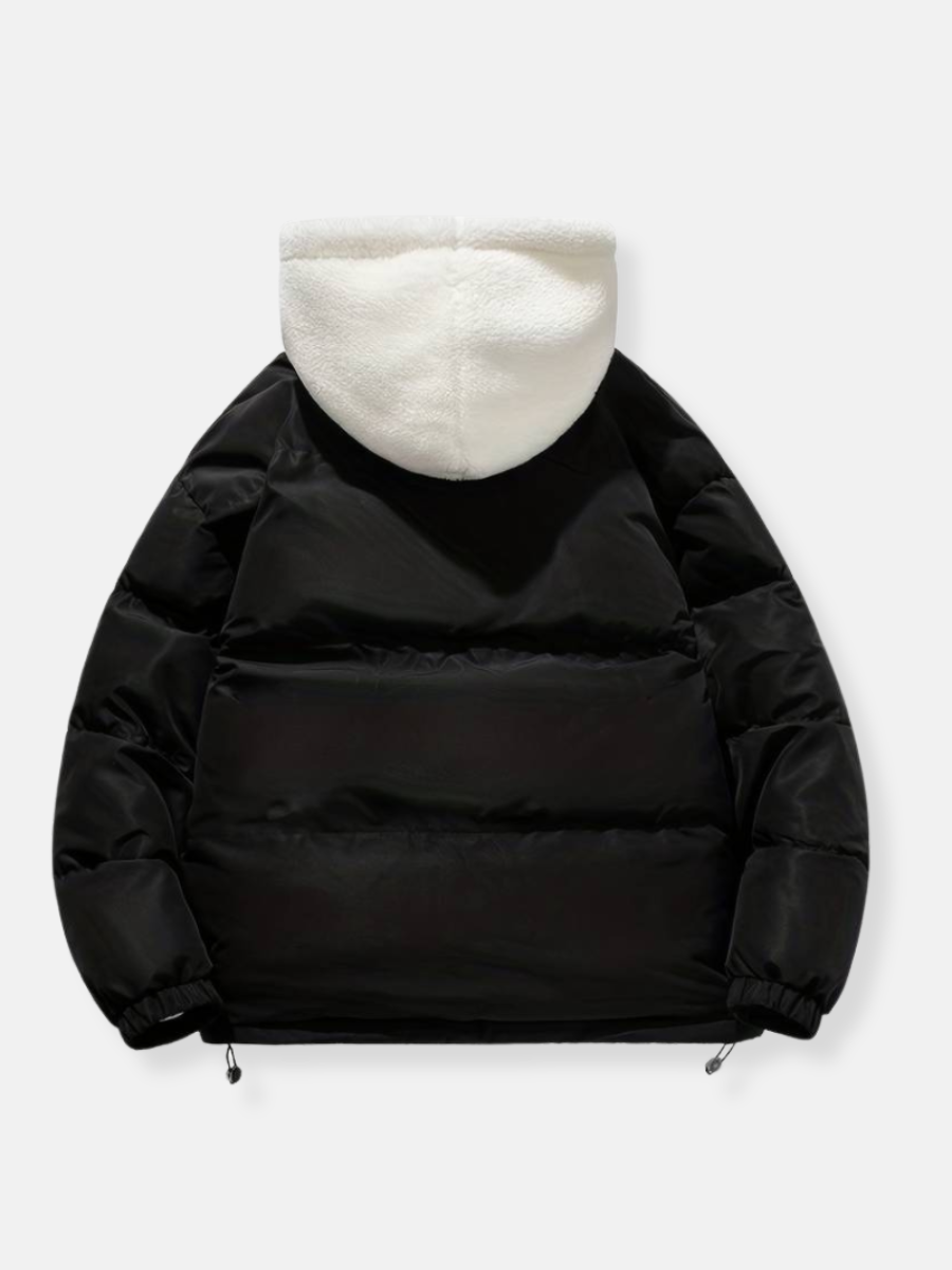 Yuma | Veste d'hiver unisexe doublée de polaire avec capuche
