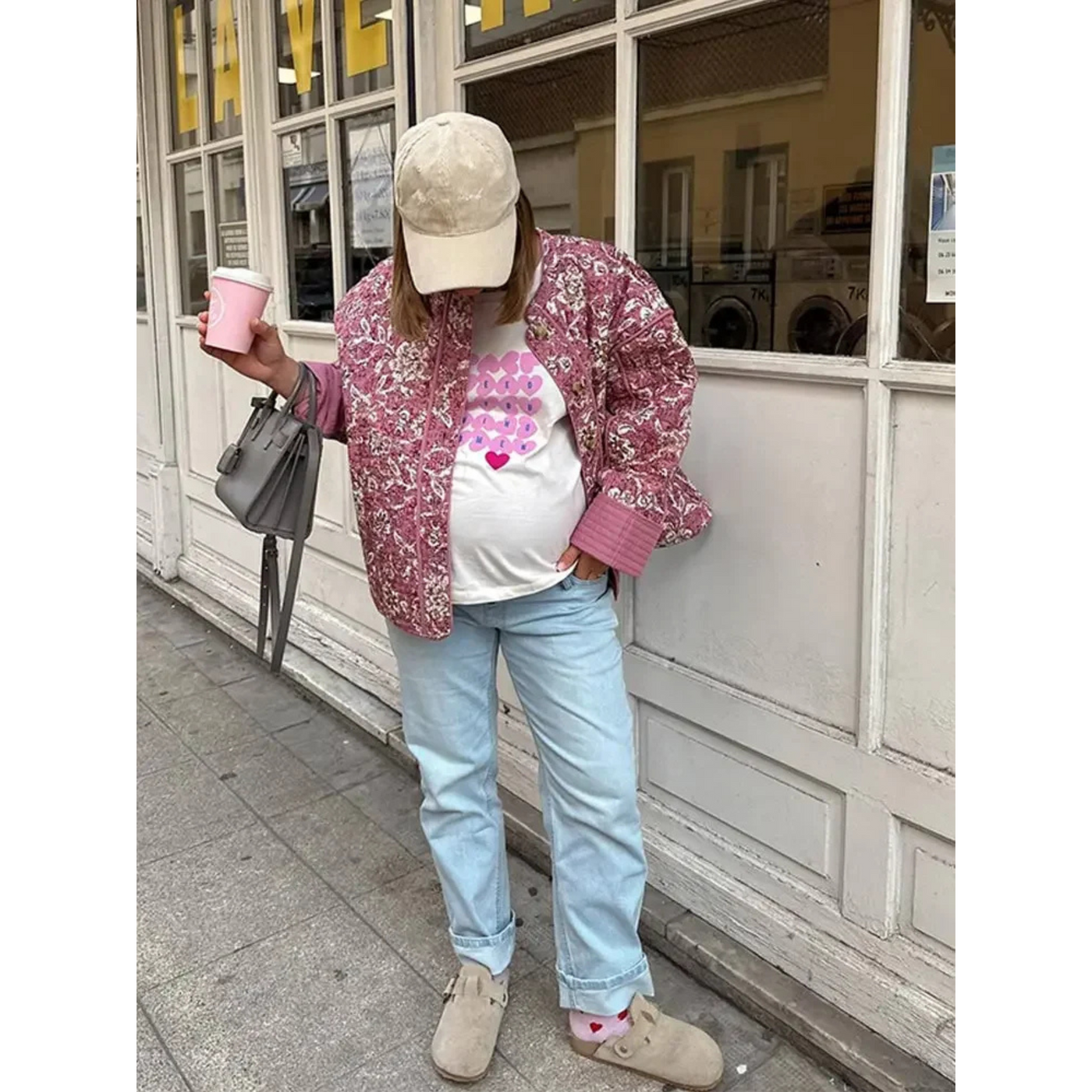 Femmes Veste Florale | Imprimé Fleuri Coupe Ajustée