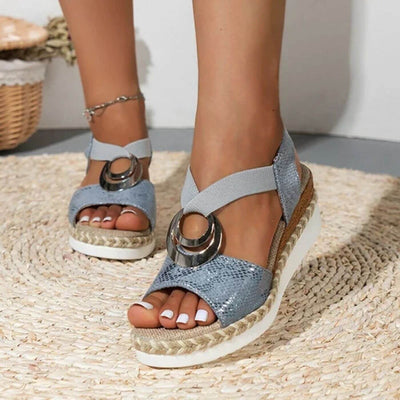 Alizée™ – Sandales Orthopédiques Compensées Confortables