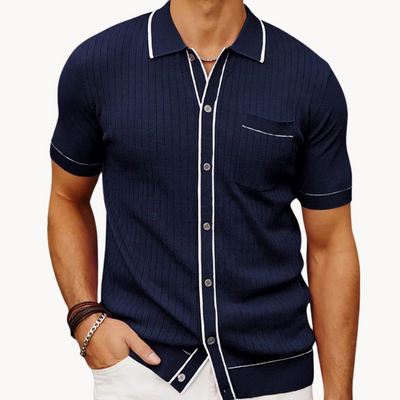 Alexander - Chemise à manches courtes avec bouton sur le devant et poche pratique