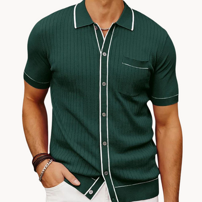 Alexander - Chemise à manches courtes avec bouton sur le devant et poche pratique