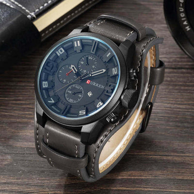 Alden - Montre chronographe avec affichage multifonction et style audacieux
