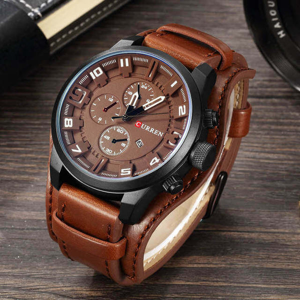 Alden - Montre chronographe avec affichage multifonction et style audacieux