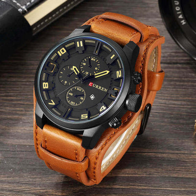 Alden - Montre chronographe avec affichage multifonction et style audacieux