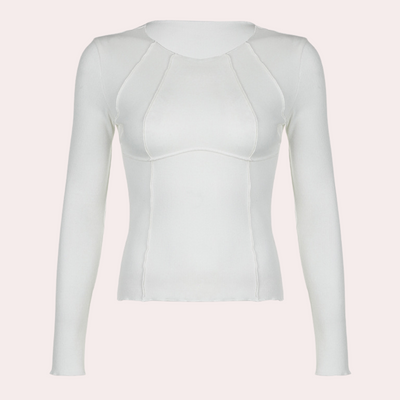 Wilma - Top À Manches Longues Simple Pour Femme