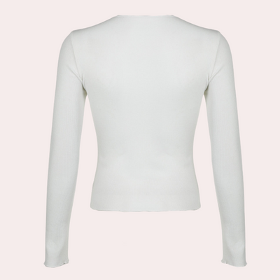 Wilma - Top À Manches Longues Simple Pour Femme