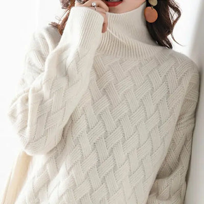 Élise – Pull doux torsadé pour femme