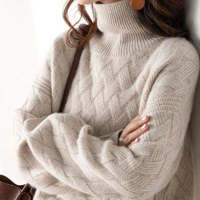 Élise – Pull doux torsadé pour femme