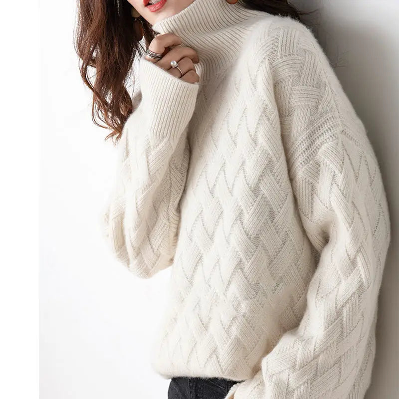 Élise – Pull doux torsadé pour femme