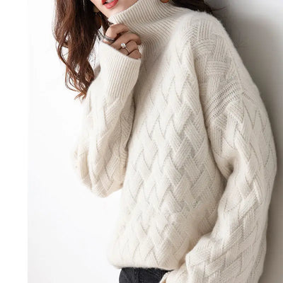 Élise – Pull doux torsadé pour femme