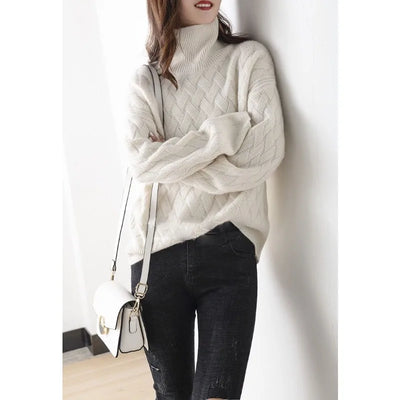Élise – Pull doux torsadé pour femme