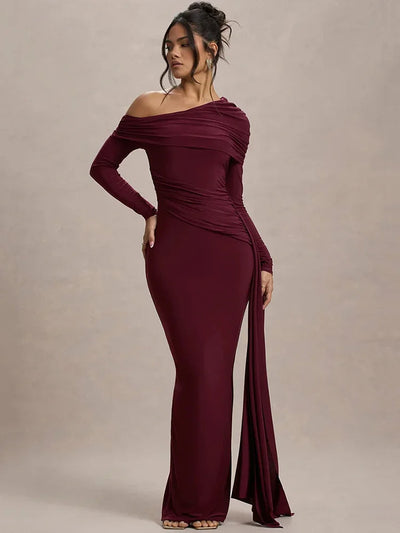 Glenda | Élégante Robe de Soirée Drapée pour Femmes
