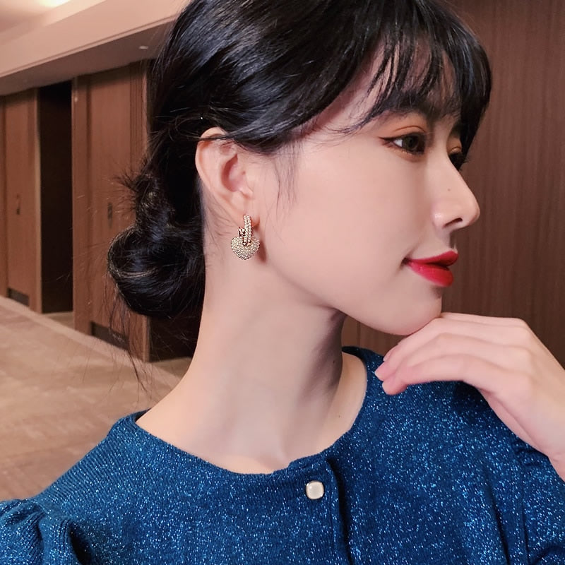 Yuli Hjärta Boucles d'oreilles en perles