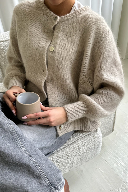 Vogue | Gilet Classique Femme Boutonné – Design Tricoté Manches Longues