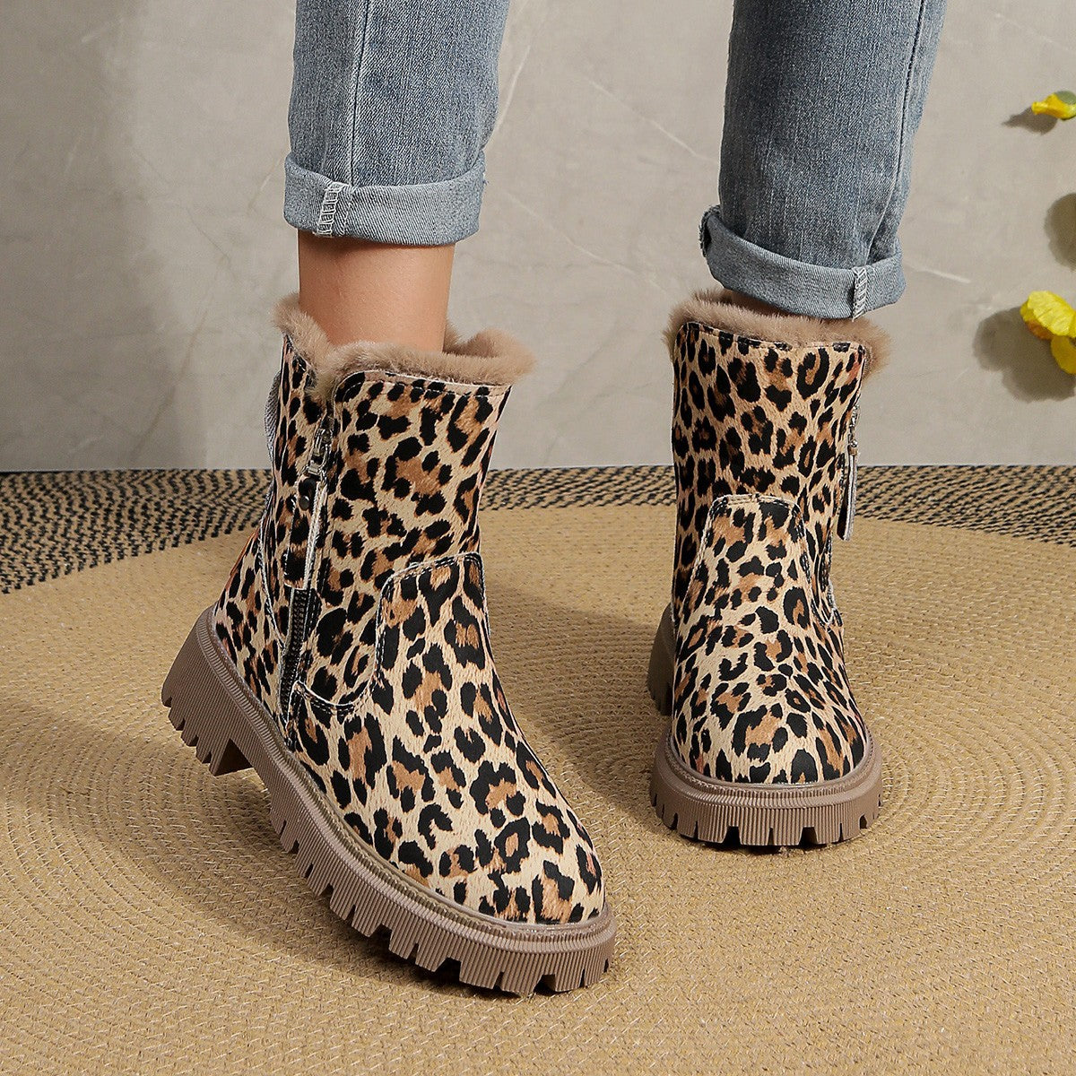 Alice Leroy | Bottes élégantes à Imprimé Léopard