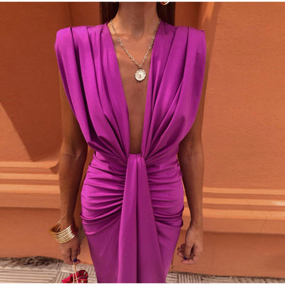 VIVIENNE | Élégante Robe de Soirée à Décolleté Audacieux