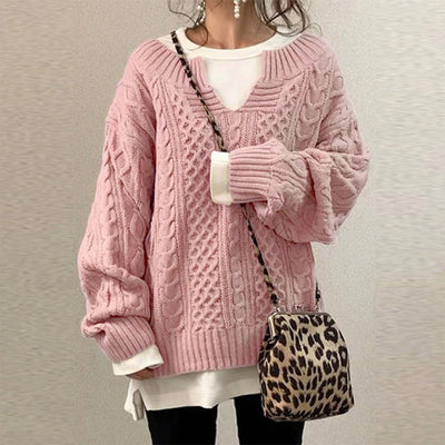 WINTER WARMTH | Classic Cable Knit Sweater
