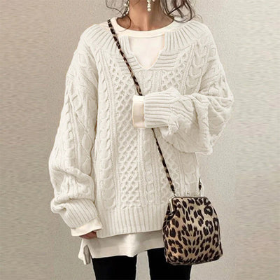 WINTER WARMTH | Classic Cable Knit Sweater