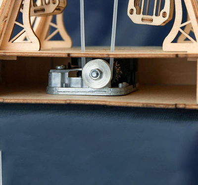 WhirlNote – Boîte à musique mécanique en forme de grande roue avec breloque DIY