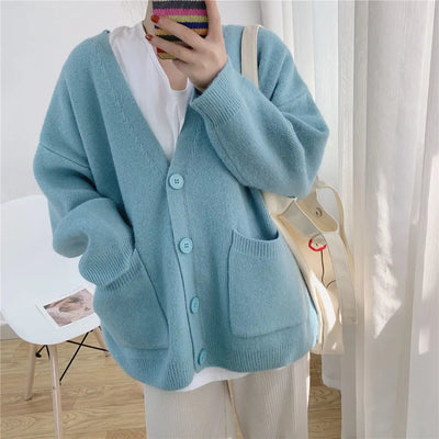 Élise - Cardigan Tricoté Pour Femme