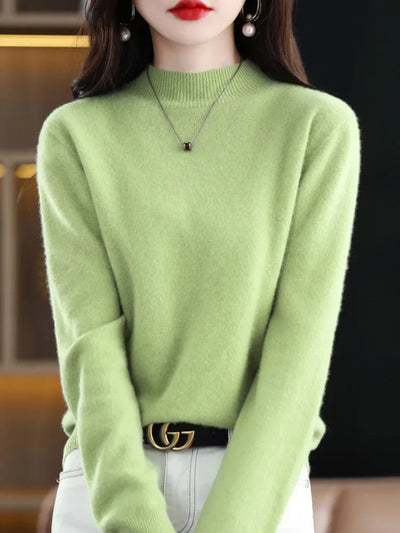 Margaux – Pull chaud col montant pour femme
