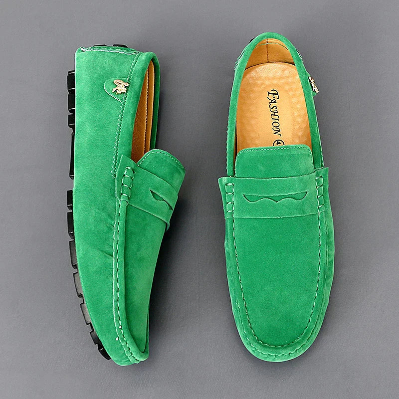 Walter - Chaussures basses en daim antidérapantes