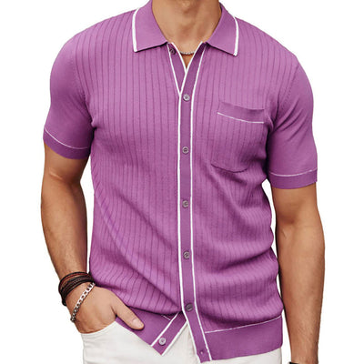 Alexander - Chemise à manches courtes avec bouton sur le devant et poche pratique
