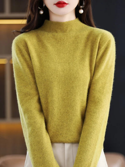 Margaux – Pull chaud col montant pour femme