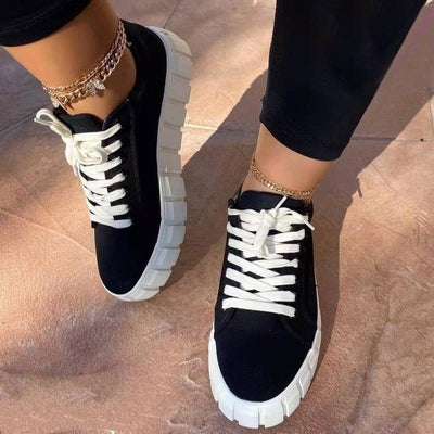 Adèle - Femme Sneakers Tendance Multicolores