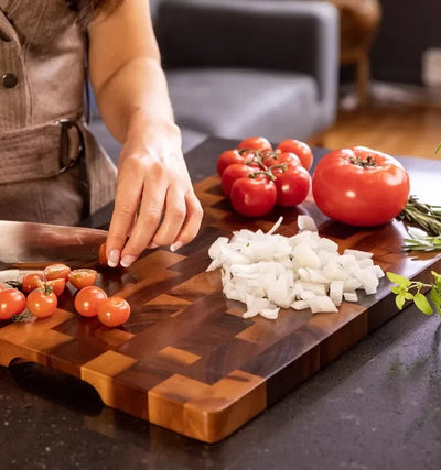 WoodCraft – Planche à découper durable en deux parties pour la cuisine