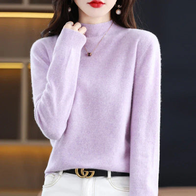 Margaux – Pull chaud col montant pour femme