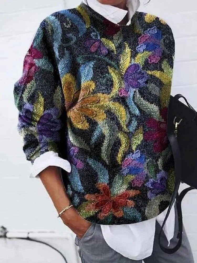 Odile - Pull Floral Pour femme