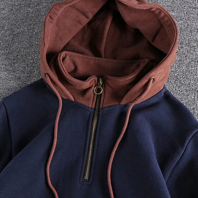 Alexander - Pull À Capuche Bicolore Pour Hommes