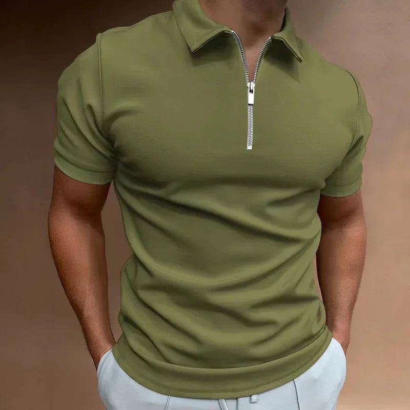 Polo Demi Fermeture Pour Homme | Confort et Moderne
