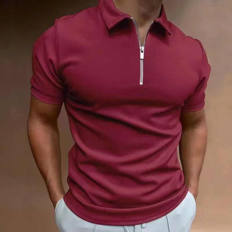 Polo Demi Fermeture Pour Homme | Confort et Moderne