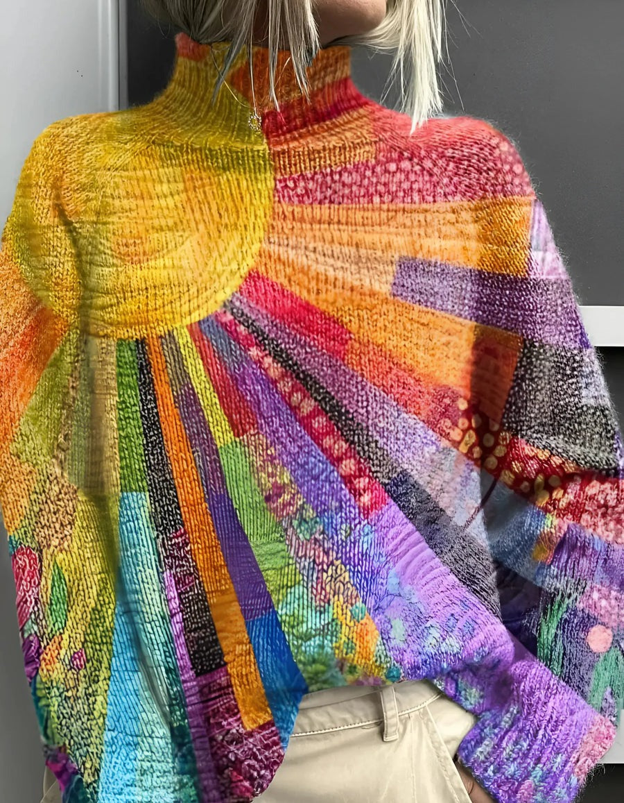 Ada - Cheerful and colorful turtleneck