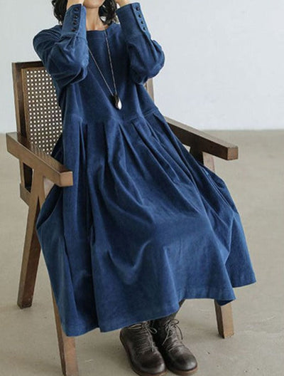Zoe - Robe en velours français