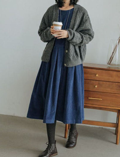 Zoe - Robe en velours français