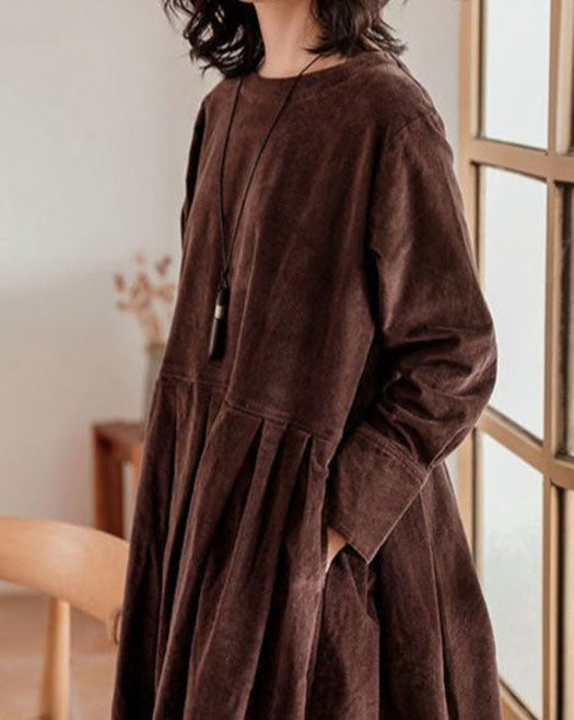 Zoe - Robe en velours français
