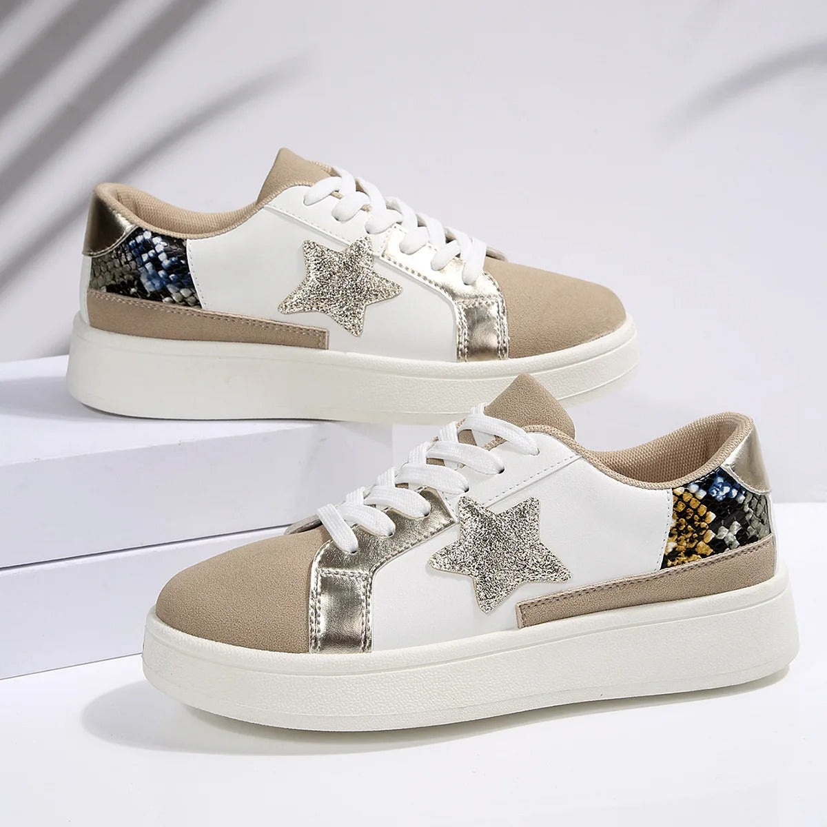 Zora – Baskets tendance décontractées avec détails étoiles et semelle légère