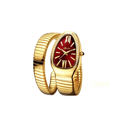 Estelle | Montre femme luxe avec bracelet enroulé design serpent