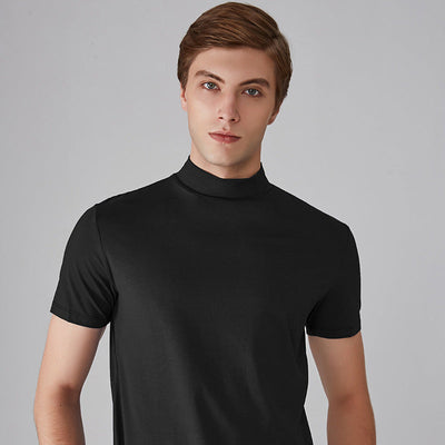 Yeal – T-shirt slim en soie lactée pour un confort seconde peau