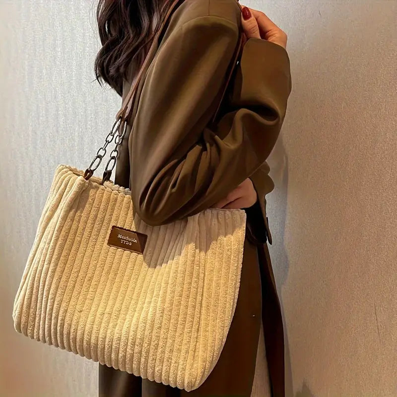 ALIX | Sac fourre-tout en velours côtelé