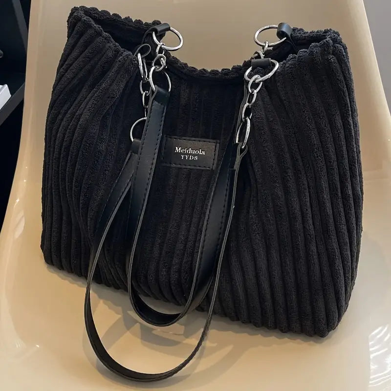 ALIX | Sac fourre-tout en velours côtelé