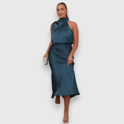 ZENAIDA | Robe Midi Intemporelle pour des Célébrations Inoubliables