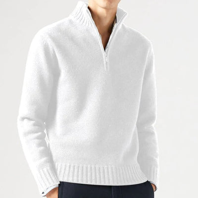 Yves - Pull Zippé Pour Hommes Cachemire